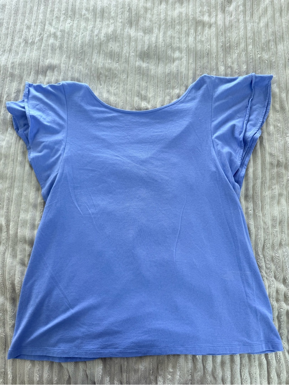 Lilly Pulitzer PeriwinkleFlutter Sleeve Scoop Neck Tee